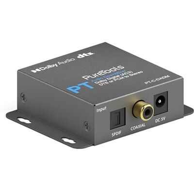 PureLink PureTools Digital/Analog Wandler, Audio Konverter, Dolby/DTS DownMixer, Dolby Digital (AC3), DTS oder PCM zu Stereo, schwarz PureLink PureTools Digital/Analog Wandler, Audio Konverter, Dolby/DTS DownMixer, Dolby Digital (AC3), DTS oder PCM zu Stereo, schwarz