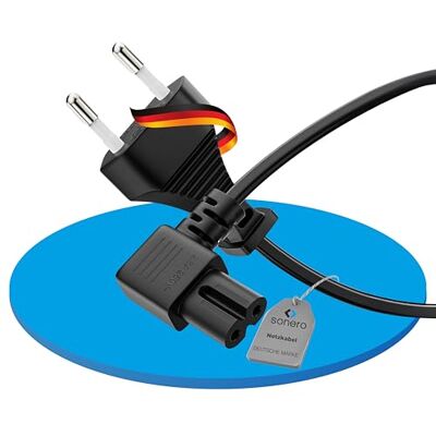 SONERO SON C7W-050B - Stromkabel - Euro Stecker - IEC C7 90° - Stromkabel SONERO SON C7W-050B - Stromkabel - Euro Stecker - IEC C7 90° - Stromkabel