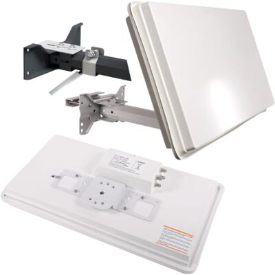 SELFSAT H30D4+ Plus Flachantenne: Quad-LNB für 4 Teilnehmer, HD/4K Satellitenantenne mit hohem Signalgewinn – ideal für Haus, Balkon und mehrere TV SELFSAT H30D4+ Plus Flachantenne: Quad-LNB für 4 Teilnehmer, HD/4K Satellitenantenne mit hohem Signalgewinn – ideal für Haus, Balkon und mehrere TV