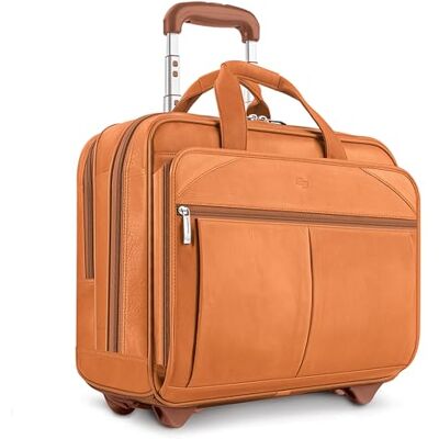 Solo New York Solo Walker 15,6 Zoll Roll-Laptoptasche, Einheitsgröße, Walker Leder Rolling Laptop Tasche, hautfarben, Einheitsgröße, Walker Laptoptasche aus Leder Solo New York Solo Walker 15,6 Zoll Roll-Laptoptasche, Einheitsgröße, Walker Leder Rolling Laptop Tasche, hautfarben, Einheitsgröße, Walker Laptoptasche aus Leder