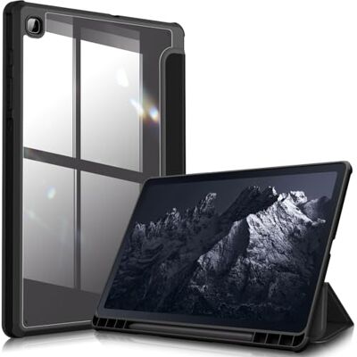 FINTIE Hybrid Hülle für Samsung Galaxy Tab S6 Lite 10,4 Zoll 2024/2022/2020 Stoßfeste Schutzhülle mit Transparenter Hartschale und Stifthalter, Auto Sleep/Wake, Schwarz FINTIE Hybrid Hülle für Samsung Galaxy Tab S6 Lite 10,4 Zoll 2024/2022/2020 Stoßfeste Schutzhülle mit Transparenter Hartschale und Stifthalter, Auto Sleep/Wake, Schwarz