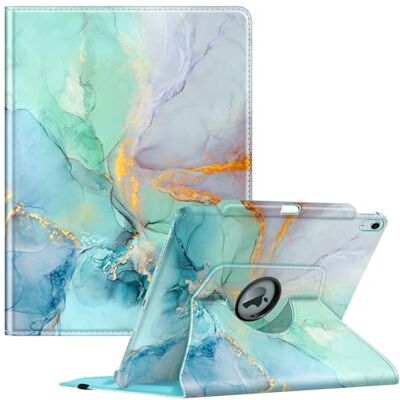 FINTIE Drehbare Schutzhülle für iPad Air 13 Zoll (M2) 2024 mit Stifthalter, um 360° drehbar, Schutzhülle mit automatischer Wake/Sleep-Funktion, Smaragd-Marmor FINTIE Drehbare Schutzhülle für iPad Air 13 Zoll (M2) 2024 mit Stifthalter, um 360° drehbar, Schutzhülle mit automatischer Wake/Sleep-Funktion, Smaragd-Marmor