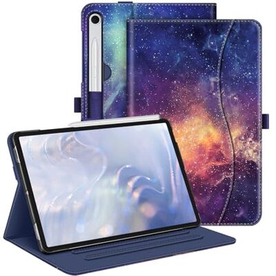 FINTIE Hülle für Samsung Galaxy Tab S10 Lite/S10 FE/S9 FE 10.9"&S9 11" Folio Tablet-Schutzhülle mit verstellbarem Ständer, Dokumentenfach, Auto Sleep/Wake, Die Galaxie FINTIE Hülle für Samsung Galaxy Tab S10 Lite/S10 FE/S9 FE 10.9"&S9 11" Folio Tablet-Schutzhülle mit verstellbarem Ständer, Dokumentenfach, Auto Sleep/Wake, Die Galaxie