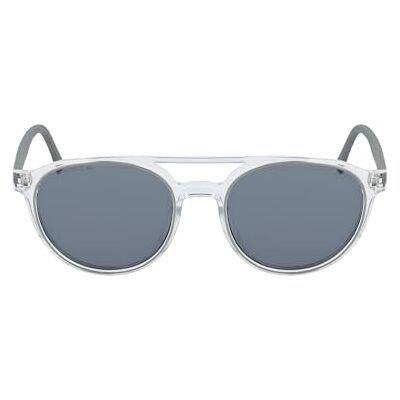 Lacoste Unisex Adult Sunglasses L881S/N Crystal/Grey with Lens Lacoste Unisex Adult Sunglasses L881S/N Crystal/Grey with Lens