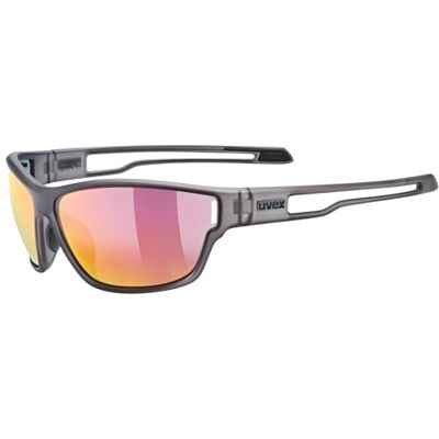 Uvex sportstyle 806 Sportbrille für Damen und Herren starker Schutz vor Sonnenstrahlung 100% UVA-, B, C Schutz smoke mat one size Uvex sportstyle 806 Sportbrille für Damen und Herren starker Schutz vor Sonnenstrahlung 100% UVA-, B, C Schutz smoke mat one size