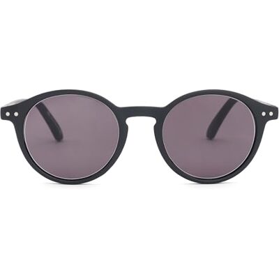 OPULIZE REY Sonnenbrille Runder Retro-Rahmen Mattschwarz Herren Damen Federscharniere S56-1 OPULIZE REY Sonnenbrille Runder Retro-Rahmen Mattschwarz Herren Damen Federscharniere S56-1