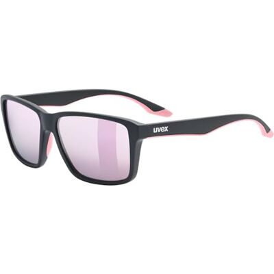 Uvex solus Sportbrille für Damen und Herren 100% UVA-, B, C Schutz verspiegelt black matt/mirror pink one size Uvex solus Sportbrille für Damen und Herren 100% UVA-, B, C Schutz verspiegelt black matt/mirror pink one size