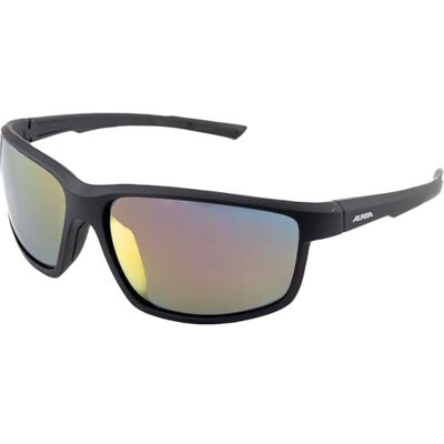 ALPINA DEFEY Verspiegelte und Bruchsichere Sport- & Fahrradbrille für Erwachsene, Anti-fog, bruchsicher, mit UV-A-, B- & -C-Schutz, black matt (red) ALPINA DEFEY Verspiegelte und Bruchsichere Sport- & Fahrradbrille für Erwachsene, Anti-fog, bruchsicher, mit UV-A-, B- & -C-Schutz, black matt (red)