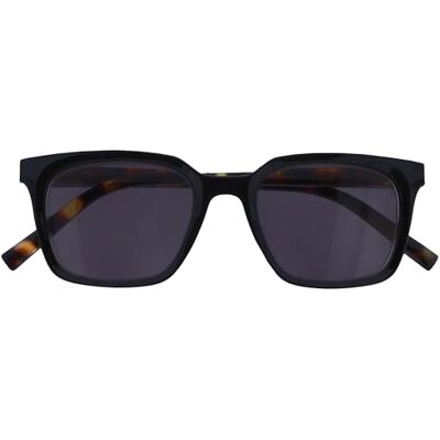 OPULIZE KOI Sonnenbrille Große Rechteckige Fassung Getönte Brillengläser UV400 Schwarz Damen Herren Unisex Federscharniere S50-1 OPULIZE KOI Sonnenbrille Große Rechteckige Fassung Getönte Brillengläser UV400 Schwarz Damen Herren Unisex Federscharniere S50-1