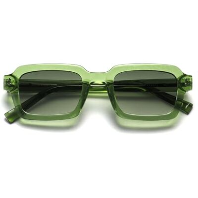 OPULIZE EDG Sonnenbrille für Damen Herren, Schwarz Gläser, Blendfreie UV400-Schutz Federscharnier Anti-Müdigkeit, Rechteckiger Rahmen, Grün OPULIZE EDG Sonnenbrille für Damen Herren, Schwarz Gläser, Blendfreie UV400-Schutz Federscharnier Anti-Müdigkeit, Rechteckiger Rahmen, Grün