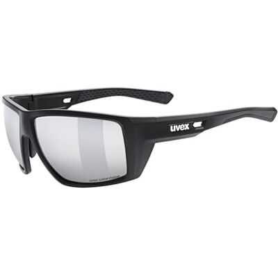 Uvex mtn venture CV Sportbrille für Damen und Herren extrem starker Schutz vor Sonnenstrahlung kontraststeigernd black matt/mirror silver one size Uvex mtn venture CV Sportbrille für Damen und Herren extrem starker Schutz vor Sonnenstrahlung kontraststeigernd black matt/mirror silver one size