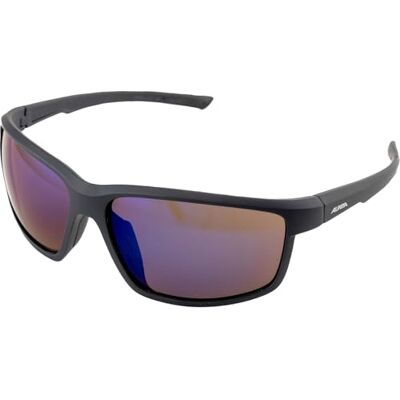 ALPINA DEFEY Verspiegelte und Bruchsichere Sport- & Fahrradbrille für Erwachsene, Anti-fog, bruchsicher, mit UV-A-, B- & -C-Schutz, black matt (blue) ALPINA DEFEY Verspiegelte und Bruchsichere Sport- & Fahrradbrille für Erwachsene, Anti-fog, bruchsicher, mit UV-A-, B- & -C-Schutz, black matt (blue)