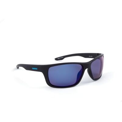 Shimano Brillen Matt Schwarz & Blau Spiegel Shimano Brillen Matt Schwarz & Blau Spiegel
