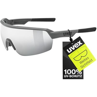Uvex sportstyle 227 Sportbrille für Damen und Herren 100% UVA-, B, C Schutz verspiegelt grey matt/mirror silver one size Uvex sportstyle 227 Sportbrille für Damen und Herren 100% UVA-, B, C Schutz verspiegelt grey matt/mirror silver one size