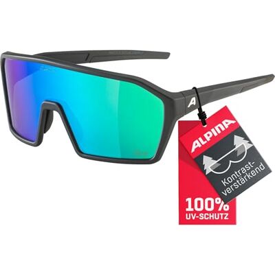 ALPINA RAM Q-LITE Verspiegelte Sport- & Fahrradbrille Für Erwachsene, kontrastverstärkend, Beschlagfrei, mit UV-A-, B- & -C-Schutz Schwarz (black matt) ALPINA RAM Q-LITE Verspiegelte Sport- & Fahrradbrille Für Erwachsene, kontrastverstärkend, Beschlagfrei, mit UV-A-, B- & -C-Schutz Schwarz (black matt)