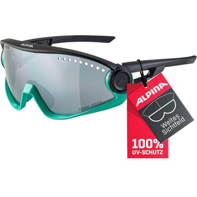 ALPINA 5W1NG Sportbrille, turquise-black matt, One Size ALPINA 5W1NG Sportbrille, turquise-black matt, One Size