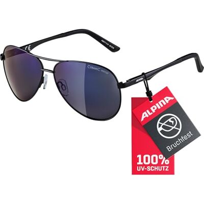 ALPINA Unisex, Sonnenbrille, Black Matt, Einheitsgröße ALPINA Unisex, Sonnenbrille, Black Matt, Einheitsgröße