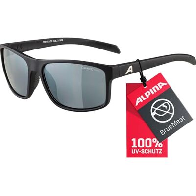 ALPINA NACAN I Verspiegelte und Bruchsichere Sonnenbrille Mit 100% UV-Schutz Für Erwachsene, black matt ALPINA NACAN I Verspiegelte und Bruchsichere Sonnenbrille Mit 100% UV-Schutz Für Erwachsene, black matt