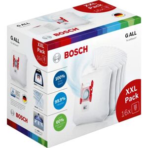 Bosch 16x Staubsaugerbeutel Typ G ALL BBZ16GALL, 99,9% Feinstaubfilterung, höhere Reinigungsleistung, 50% längere Nutzungsdauer, passend für alle Baureihen außer BSG8, BSN1 Bosch 16x Staubsaugerbeutel Typ G ALL BBZ16GALL, 99,9% Feinstaubfilterung, höhere Reinigungsleistung, 50% längere Nutzungsdauer, passend für alle Baureihen außer BSG8, BSN1