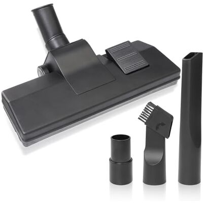 Elalove Universal Staubsaugerbürste mit Adapter und 2 Düsen Kompatibel mit 32-35mm Staubsaugern für Hartböden und Teppiche mit Siemens, Bosch, AEG, Miele, Philips (Düse: 27 × 21 × 6 cm) Elalove Universal Staubsaugerbürste mit Adapter und 2 Düsen Kompatibel mit 32-35mm Staubsaugern für Hartböden und Teppiche mit Siemens, Bosch, AEG, Miele, Philips (Düse: 27 × 21 × 6 cm)