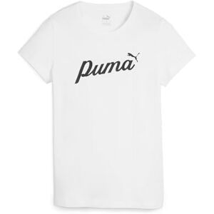 Puma Unisex ESS Script Tee T-Shirts, White, L EU Puma Unisex ESS Script Tee T-Shirts, White, L EU