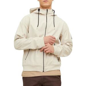 JACK & JONES Herren JJEBASIC Softshell Hood NOOS Kurzjacke, Moonbeam,XS JACK & JONES Herren JJEBASIC Softshell Hood NOOS Kurzjacke, Moonbeam,XS