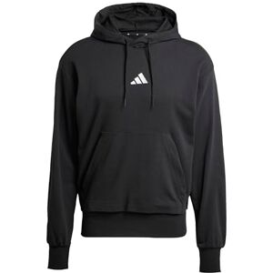 Adidas Herren Essentials Feelcozy French Terry Hoodie Sweatshirt, Black/White, M Adidas Herren Essentials Feelcozy French Terry Hoodie Sweatshirt, Black/White, M