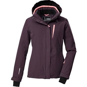 Killtec Damen Skijacke/Funktionsjacke mit abzippbarer Kapuze und Schneefang KSW 25 WMN SKI JCKT, pflaume, 44, 43411-000 Killtec Damen Skijacke/Funktionsjacke mit abzippbarer Kapuze und Schneefang KSW 25 WMN SKI JCKT, pflaume, 44, 43411-000