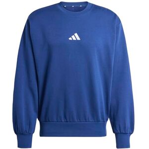 Adidas Herren Essentials Feelcozy Fleece Sweatshirt, Dark Blue/White, S Adidas Herren Essentials Feelcozy Fleece Sweatshirt, Dark Blue/White, S