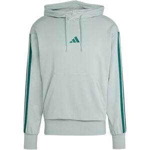 Adidas Men's Essential Three Stripes French Terry Hoodie, Wonder Sage/Collegiate Green, S Adidas Men's Essential Three Stripes French Terry Hoodie, Wonder Sage/Collegiate Green, S