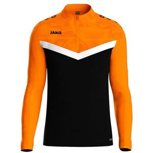 JAKO Ziptop Herren und Damen Iconic Gr. S Schwarz/Neonorange Atmungsaktives Unisex Sport Sweatshirt mit Keep Dry Funktion und wärmender, weicher Fleece-Innenseite JAKO Ziptop Herren und Damen Iconic Gr. S Schwarz/Neonorange Atmungsaktives Unisex Sport Sweatshirt mit Keep Dry Funktion und wärmender, weicher Fleece-Innenseite