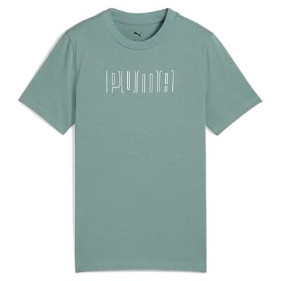 Puma Mädchen Sport Graphic Tee G T-Shirts, Green Moon, 128 EU Puma Mädchen Sport Graphic Tee G T-Shirts, Green Moon, 128 EU