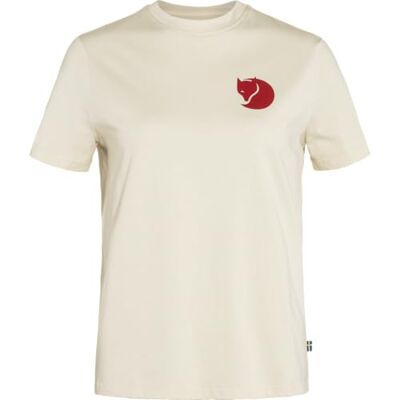 Fjällräven Damen Fox Boxy Logo T-Shirt, Chalk White, S Fjällräven Damen Fox Boxy Logo T-Shirt, Chalk White, S