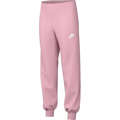 NIKE Sportswear Club Fleece Passgenaue Hose Mit Hohem Taillenbund Für Ältere Kinder (Mädchen), Medium Soft Pink/Medium Soft Pink/Weiß, FD2921-690, XL NIKE Sportswear Club Fleece Passgenaue Hose Mit Hohem Taillenbund Für Ältere Kinder (Mädchen), Medium Soft Pink/Medium Soft Pink/Weiß, FD2921-690, XL