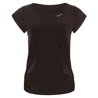 WINSHAPE Damen Functional Light and Soft Kurzarmshirt Aet130ls, Ultra Style T-Shirt, Espresso, XL EU WINSHAPE Damen Functional Light and Soft Kurzarmshirt Aet130ls, Ultra Style T-Shirt, Espresso, XL EU