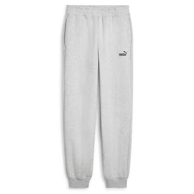 Puma Damen ESS Small No. 1 Logo Comfort High-Waist Sweatpants FL cl Gestrickte Hosen, Light Gray Heather, S Puma Damen ESS Small No. 1 Logo Comfort High-Waist Sweatpants FL cl Gestrickte Hosen, Light Gray Heather, S