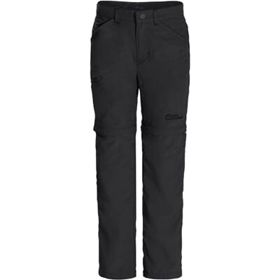 Jack Wolfskin Unisex Kinder Safari Zip Off Pants K Outdoorhose, Schwarz, 104 EU Jack Wolfskin Unisex Kinder Safari Zip Off Pants K Outdoorhose, Schwarz, 104 EU