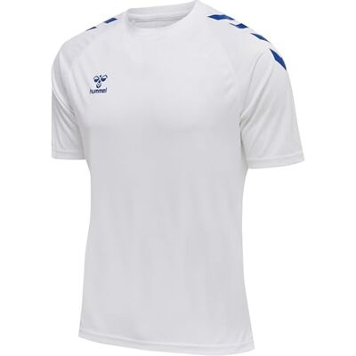 hummel hmlCORE XK CORE Poly T-Shirt S/S, White/True Blue, S hummel hmlCORE XK CORE Poly T-Shirt S/S, White/True Blue, S