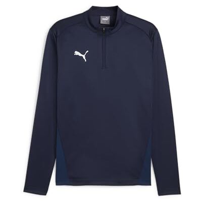 Puma Unisex Teamgoal Training 1/4 Zip Slim Fit Top, Navy- White-Persian Blue, M EU Puma Unisex Teamgoal Training 1/4 Zip Slim Fit Top, Navy- White-Persian Blue, M EU