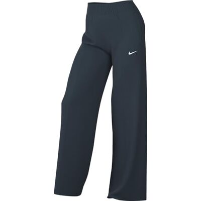 NIKE Damen Sportswear Everything Wovens Mit Mittelhohem Bund Und Offenem Saum Damenhose, Armory Navy/White, XS EU NIKE Damen Sportswear Everything Wovens Mit Mittelhohem Bund Und Offenem Saum Damenhose, Armory Navy/White, XS EU