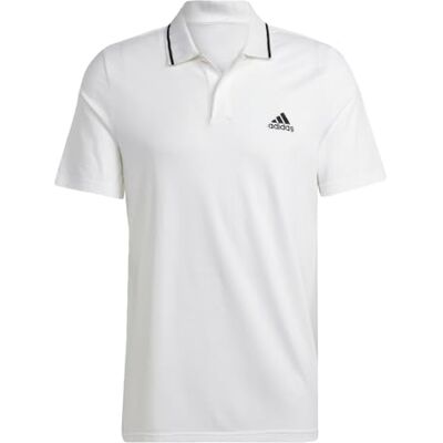 Adidas Herren Essentials Piqué Small Logo Polo Shirt, White, L Adidas Herren Essentials Piqué Small Logo Polo Shirt, White, L