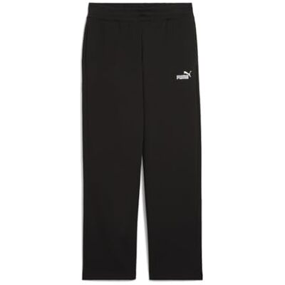 Puma Damen ESS Small No. 1 Logo Comfort Straight Pants TR op Gestrickte Hosen, Black, M Puma Damen ESS Small No. 1 Logo Comfort Straight Pants TR op Gestrickte Hosen, Black, M