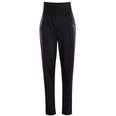 WINSHAPE Damen Functional Light "High Waist" Baggy Pants Hp103 Mit Core-bund, Street Style Lässige Hose, Schwarz, S EU WINSHAPE Damen Functional Light "High Waist" Baggy Pants Hp103 Mit Core-bund, Street Style Lässige Hose, Schwarz, S EU