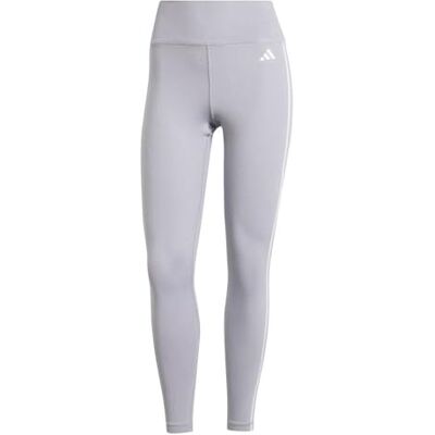 Adidas Damen Train Essentials 3-Stripes High-Waisted 7/8 Leggings, GLORY GREY F20, S Adidas Damen Train Essentials 3-Stripes High-Waisted 7/8 Leggings, GLORY GREY F20, S