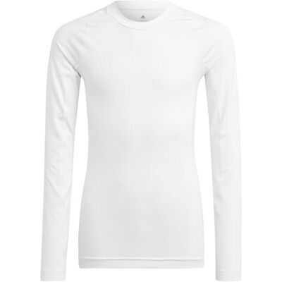 Adidas Jungen Techfit Aeroready Longsleeve Youth Shirt, White, 7-8 Years Adidas Jungen Techfit Aeroready Longsleeve Youth Shirt, White, 7-8 Years