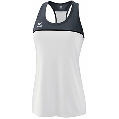 Erima Damen Change by leichtes Tanktop (1082307), weiß/Slate Grey/schwarz, 36 Erima Damen Change by leichtes Tanktop (1082307), weiß/Slate Grey/schwarz, 36