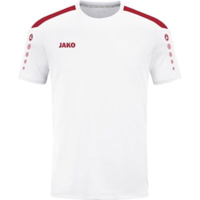 JAKO Herren Trikot Power (Kurzarm), Weiß/Rot, S JAKO Herren Trikot Power (Kurzarm), Weiß/Rot, S