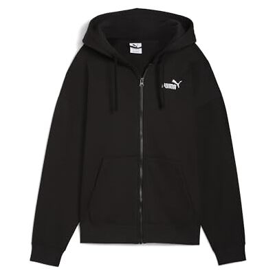 Puma Mädchen ESS Small No. 1 Logo Comfort Full-Zip Hoodie FL Hooded Sweatshirt, Black, Puma Mädchen ESS Small No. 1 Logo Comfort Full-Zip Hoodie FL Hooded Sweatshirt, Black,