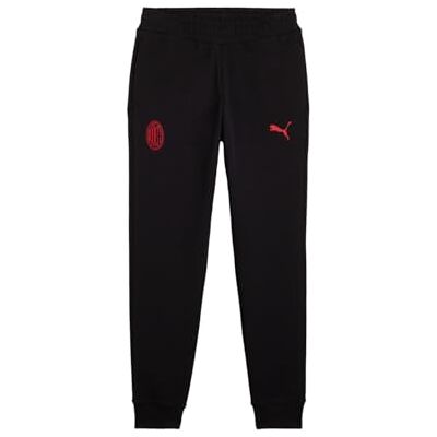 A.C. Milan Hose FtblESS Kinder, Trainingsanzug mit Puma-Logo, offizielles Produkt, Jungen, Schwarz, 12 Jahre A.C. Milan Hose FtblESS Kinder, Trainingsanzug mit Puma-Logo, offizielles Produkt, Jungen, Schwarz, 12 Jahre