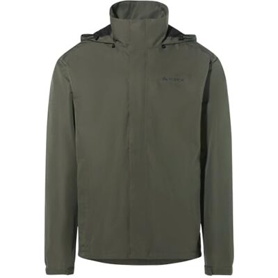 VAUDE Escape Light Regenjacke für Herren – Wasserdicht und atmungsaktiv mit 2-Lagen-Membran, Übergangsjacke für Wandern, Radfahren und Reisen – black/khaki, Größe: 4XL VAUDE Escape Light Regenjacke für Herren – Wasserdicht und atmungsaktiv mit 2-Lagen-Membran, Übergangsjacke für Wandern, Radfahren und Reisen – black/khaki, Größe: 4XL